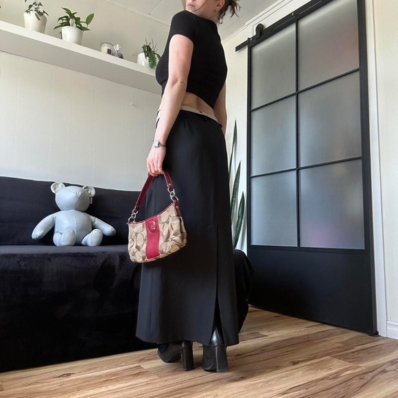 The Perfect Black Fold Over Maxi Skirt - Picture 6 of 8